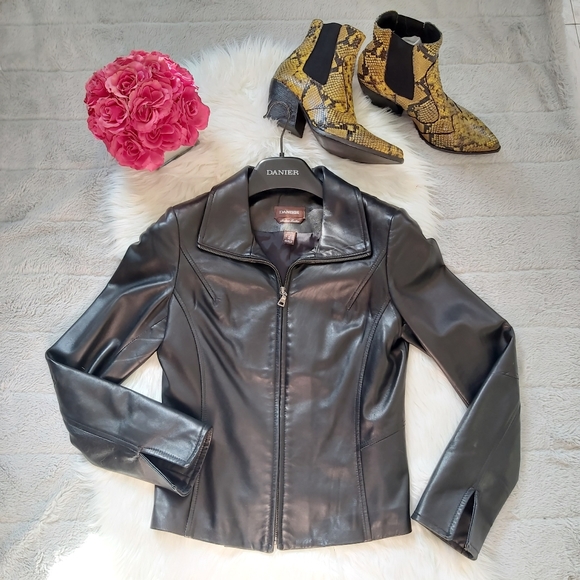 DANIER Leather Jacket Blazer